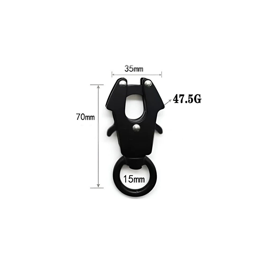 Frog Buckle Pet Carabiner Quick Release Clip for Enhanced Outdoor Safety and Camping Gear