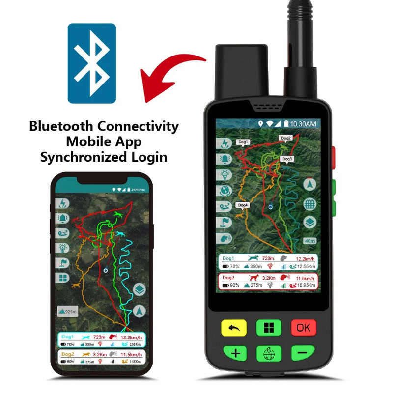Wholesale Custom 10-Mile Range 4G GSM GPS Tracker with IP68 Waterproof Dog Collar for Hunting and Pets, Made of Silicone and Metal