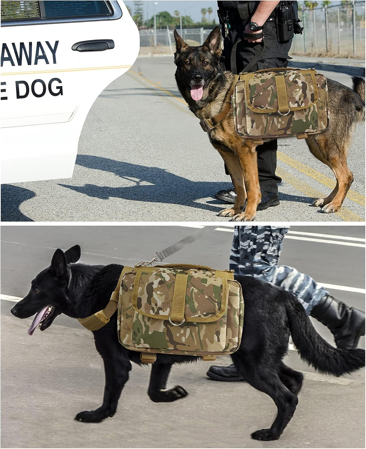 Professional Dog Backpack Harness Carrier for Travel, Camping, and Hiking - Adjustable Saddle Bag with Leash for Medium to Large Breeds
