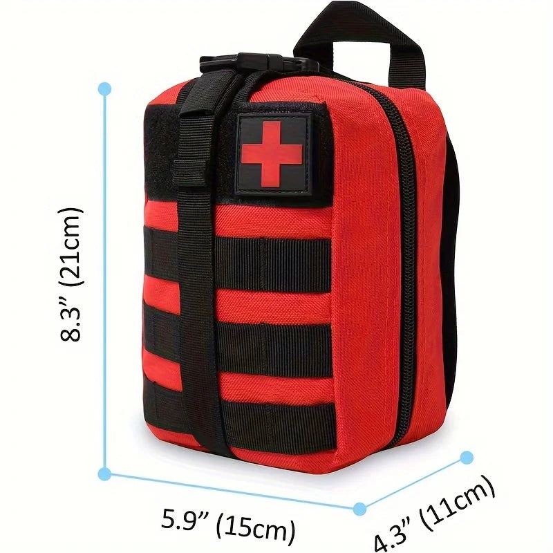 Tactical Emergency First Aid Kit for Outdoor Activities: Hiking, Camping, Fishing, and Military Use