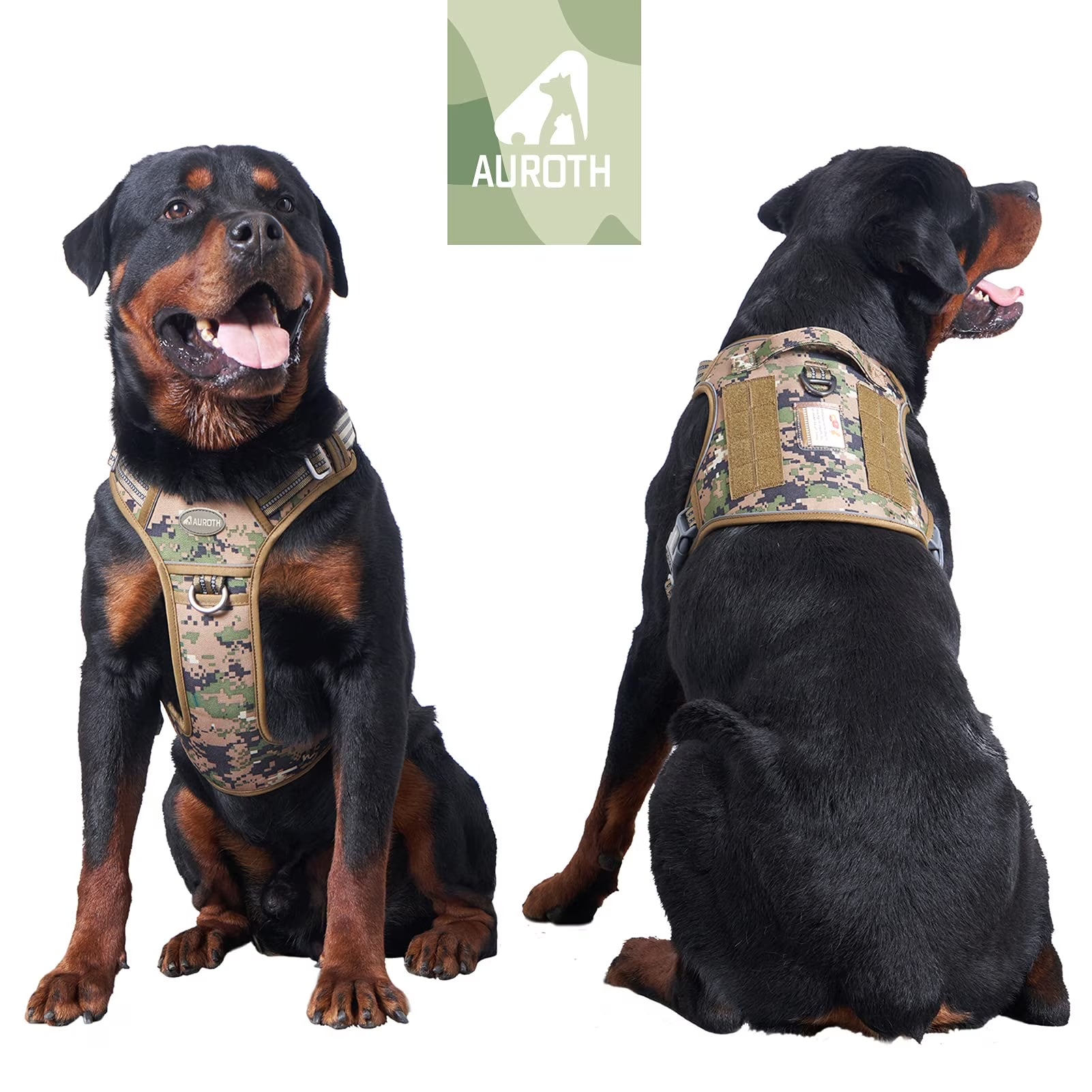 Premium No-Pull Dog Harness for Large Breeds, Front Clip Design, Reflective Soft Padded Vest with Control Handle, Adjustable and Easy to Use for Training