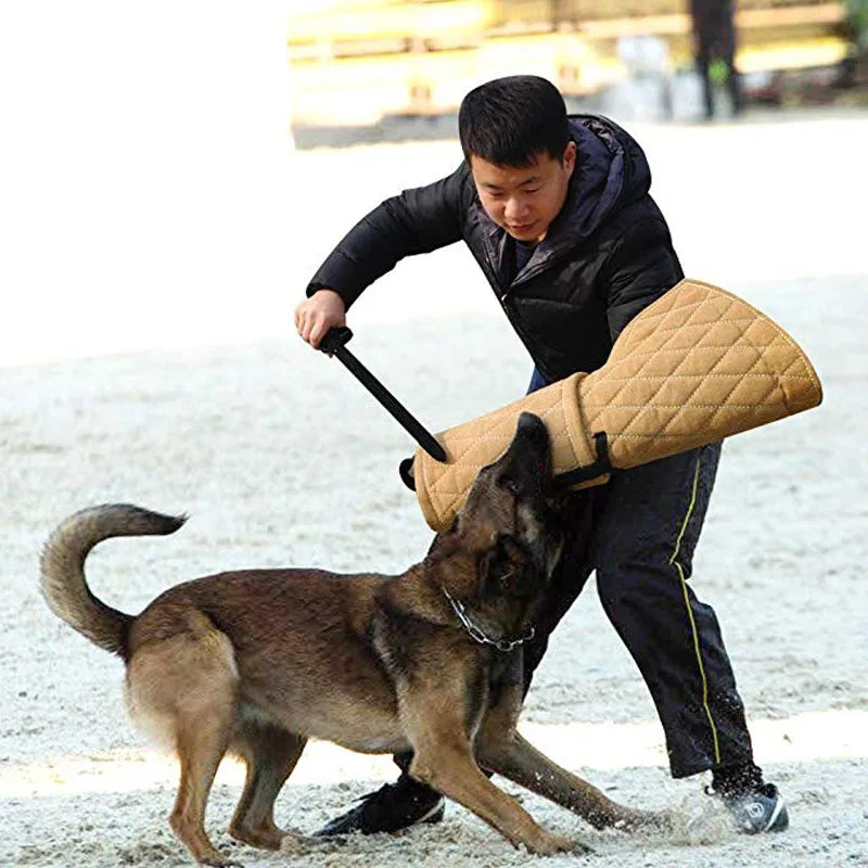 Guard Dog Bite Training Set Durable Jute Training Young Arm Protection Safety Pet Dog Bite Sleeve with Handle Thickened