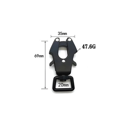 Frog Buckle Pet Carabiner Quick Release Clip for Enhanced Outdoor Safety and Camping Gear
