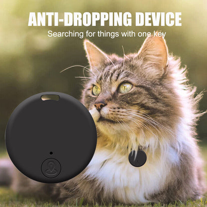 Bluetooth Mini GPS Tracker for Pets and Children - Key Location Monitoring Device