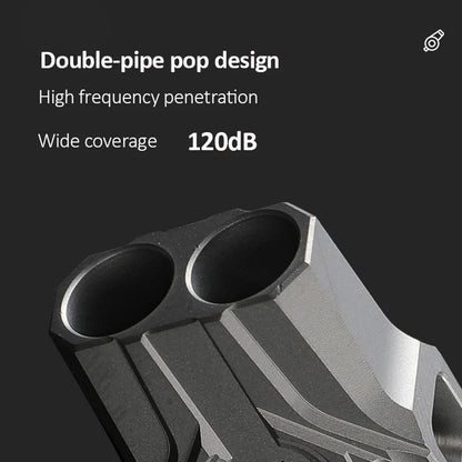 Super Light Titanium Alloy Whistle Double Tube Dog Training Behaviour Aid Hang Rope Whistle Camping Hiking Survival Tools