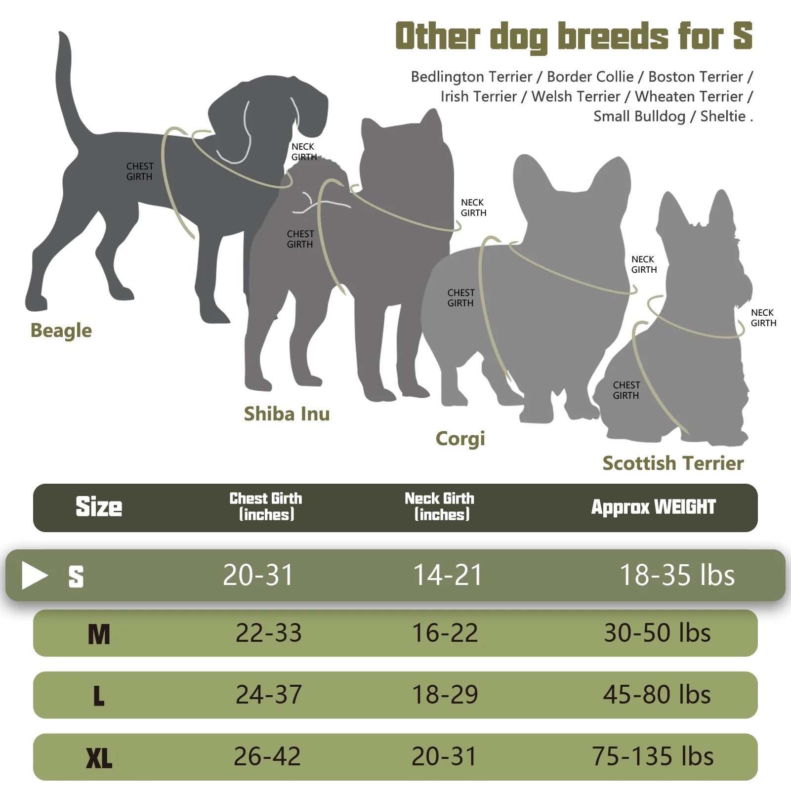 Adjustable No-Pull Dog Harness for Small Dogs with Two Leash Clips, Front Choke-Free Design, Reflective Soft Padded Vest for Training and Walking - Green