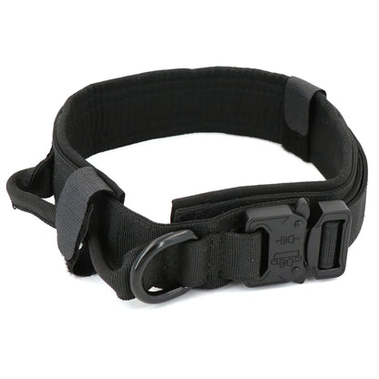Adjustable Tactical Dog Training Collar and Leash Set with Control Handle for Small to Large Dogs