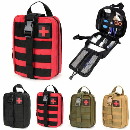 Tactical Emergency First Aid Kit for Outdoor Activities: Hiking, Camping, Fishing, and Military Use