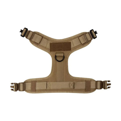 Heavy-Duty Tactical Dog Harness for Large Breeds - Adjustable No-Pull Design with MOLLE System, 1050D Nylon, Metal D-Ring for Training and Outdoor Activities | Koossa