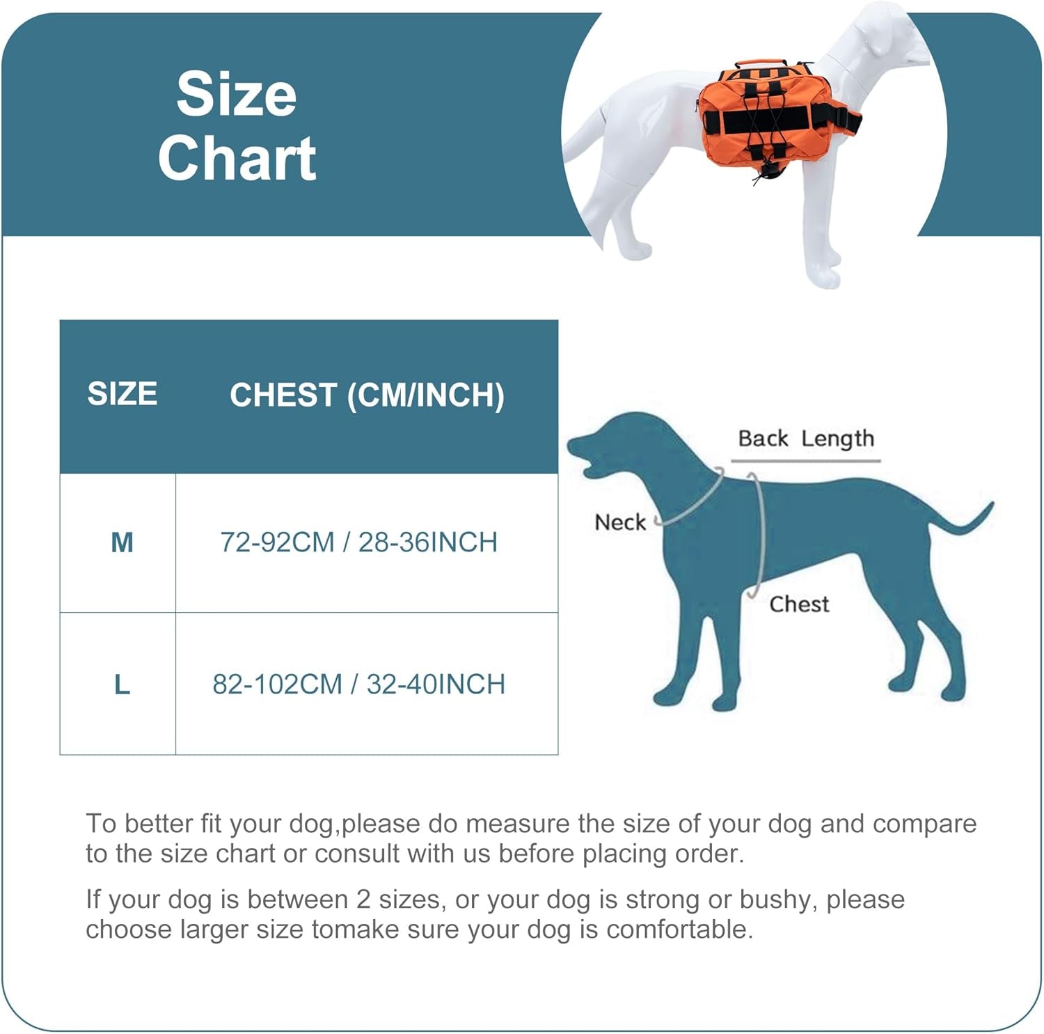 Large Dog Backpack - Adjustable Tactical Saddle Bag with Side Pockets for Hiking, Travel, Camping, and Training - Suitable for Small, Medium, and Large Dogs - Red M