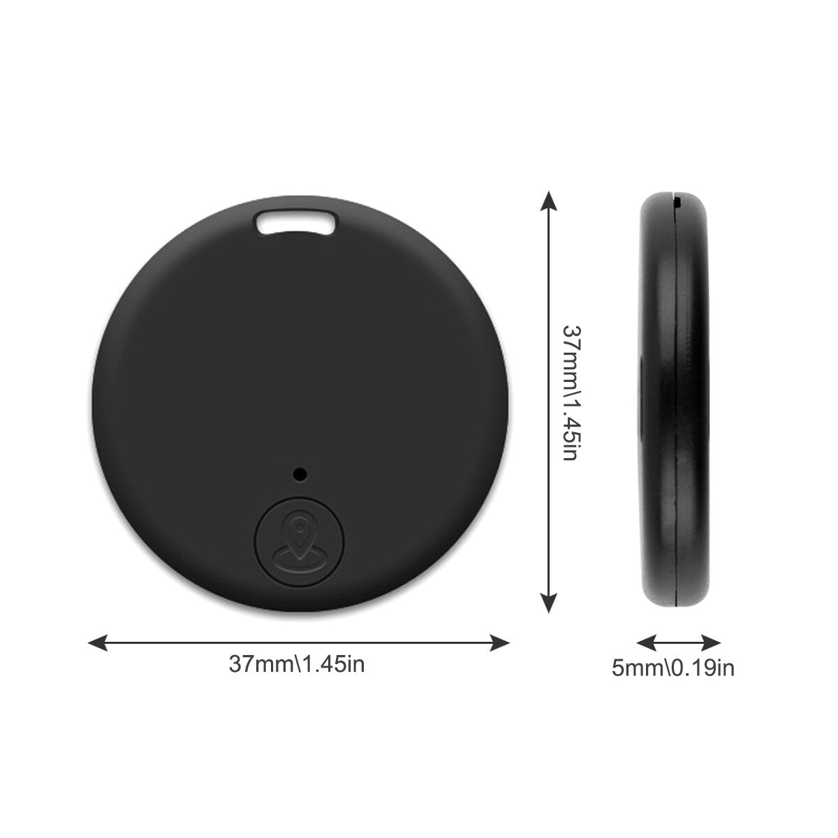 Bluetooth Mini GPS Tracker for Pets and Children - Key Location Monitoring Device