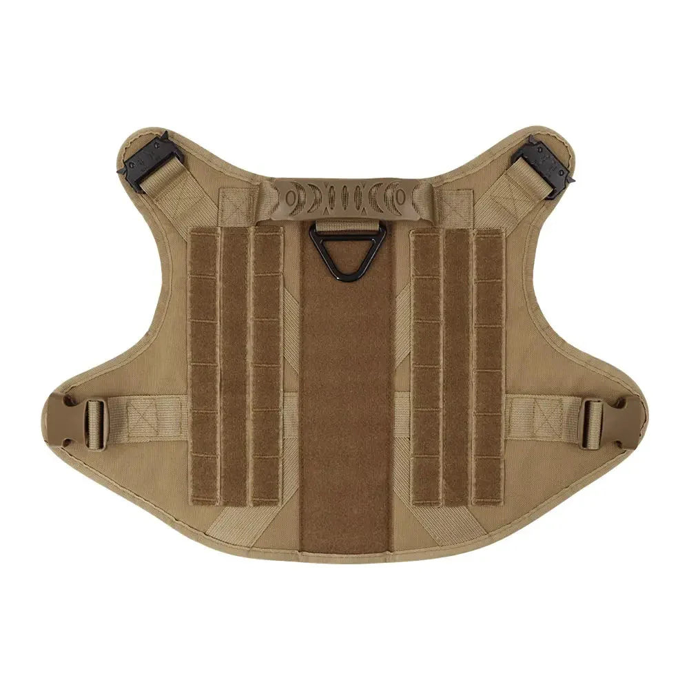 Heavy-Duty Tactical Dog Harness for Large Breeds - Adjustable No-Pull Design with MOLLE System, 1050D Nylon, Metal D-Ring for Training and Outdoor Activities | Koossa