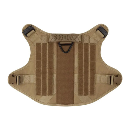 Heavy-Duty Tactical Dog Harness for Large Breeds - Adjustable No-Pull Design with MOLLE System, 1050D Nylon, Metal D-Ring for Training and Outdoor Activities | Koossa