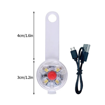 USB Rechargeable LED Safety Pendant for Dogs and Cats - Portable Night Walking Collar Accessory