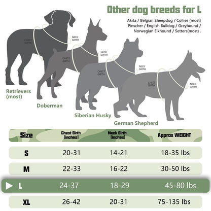 Premium No-Pull Dog Harness for Large Breeds, Front Clip Design, Reflective Soft Padded Vest with Control Handle, Adjustable and Easy to Use for Training