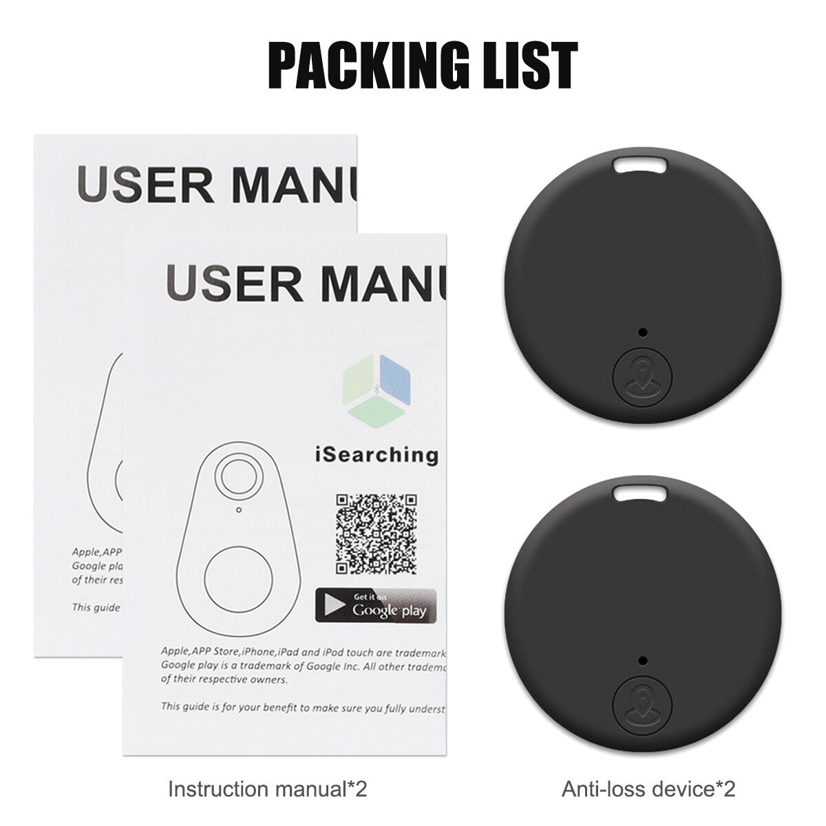 Bluetooth Mini GPS Tracker for Pets and Children - Key Location Monitoring Device