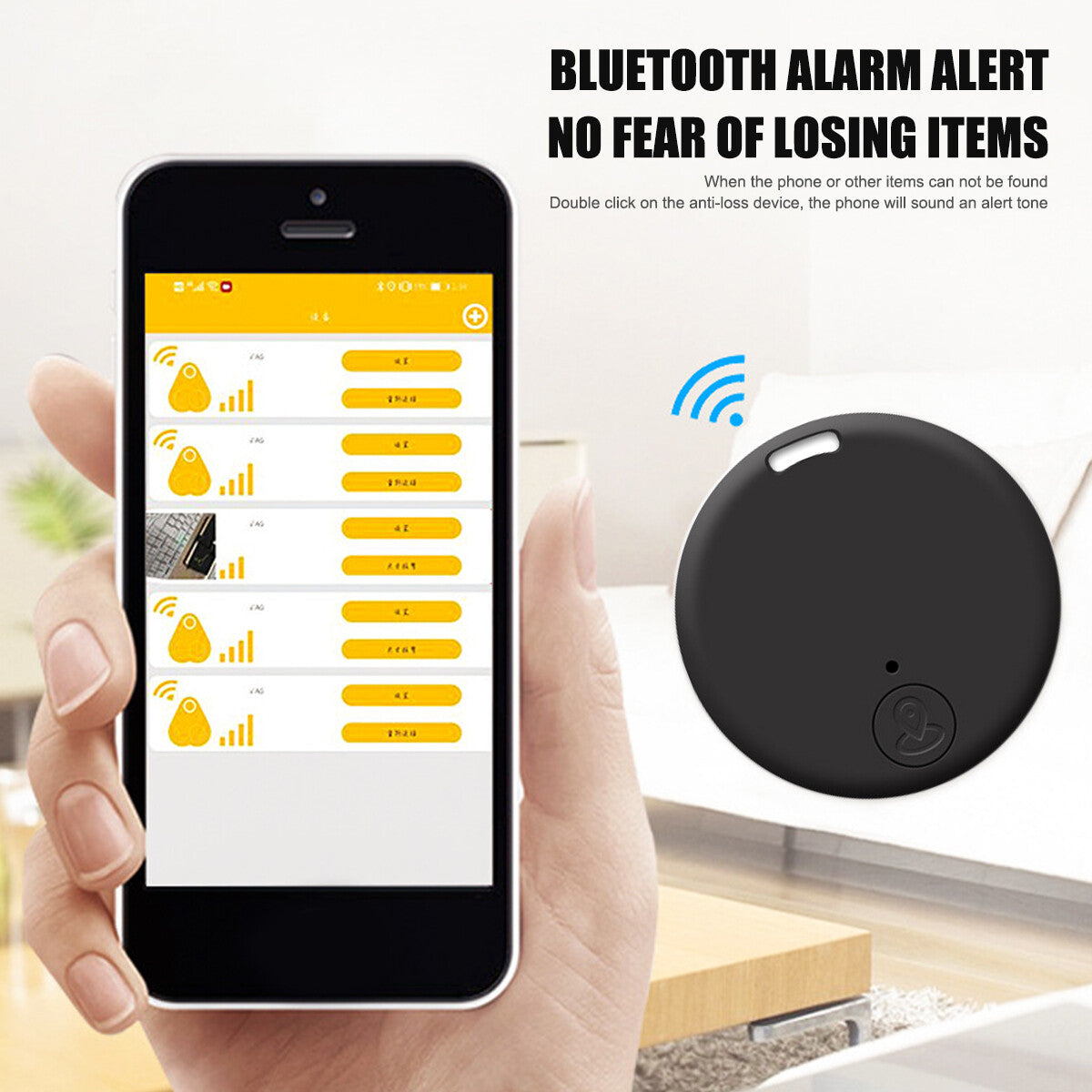 Bluetooth Mini GPS Tracker for Pets and Children - Key Location Monitoring Device