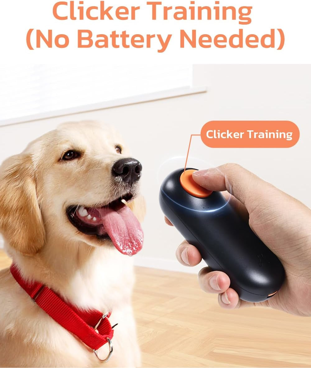 Dog Training Clicker with Integrated Treat Storage - Compact Clicker for Puppy and Cat Training, 2.36 Oz, Black
