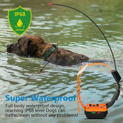 Wholesale Custom 10-Mile Range 4G GSM GPS Tracker with IP68 Waterproof Dog Collar for Hunting and Pets, Made of Silicone and Metal
