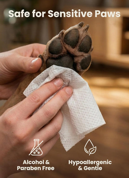 Pogi’S Dog Wipes – Hypoallergenic Pet Wipes for Paws, Body & Butt – Cleaning & Hydrating, Green Tea Scent, 240 Count